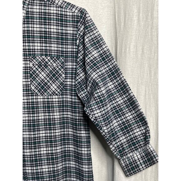 VNT OS Trachten Men XXL EU45/46  Flannel Cotton Navy Green Western Rustic Alpine - Picture 6 of 16